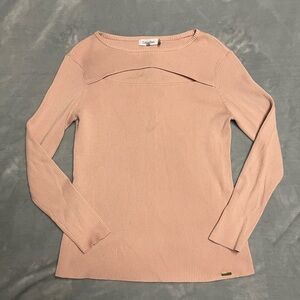 🌸Calvin Klein Women's Pink Long Sleeve Top